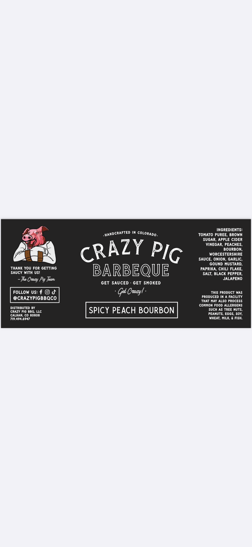 Spicy Peach Bourbon BBQ Sauce