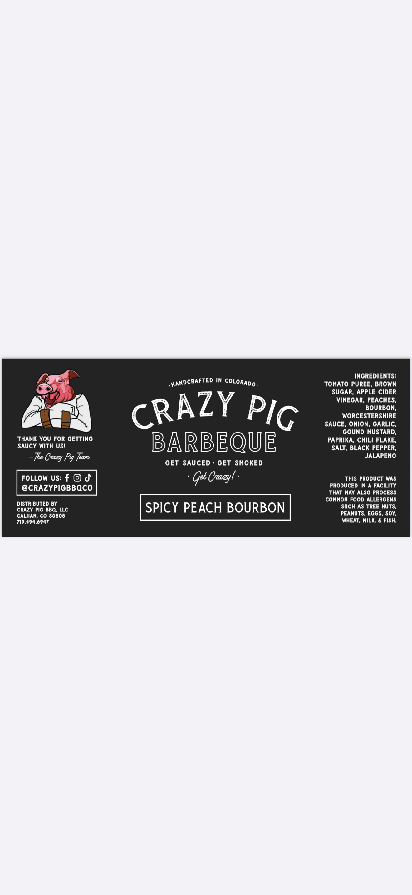 Spicy Peach Bourbon BBQ Sauce