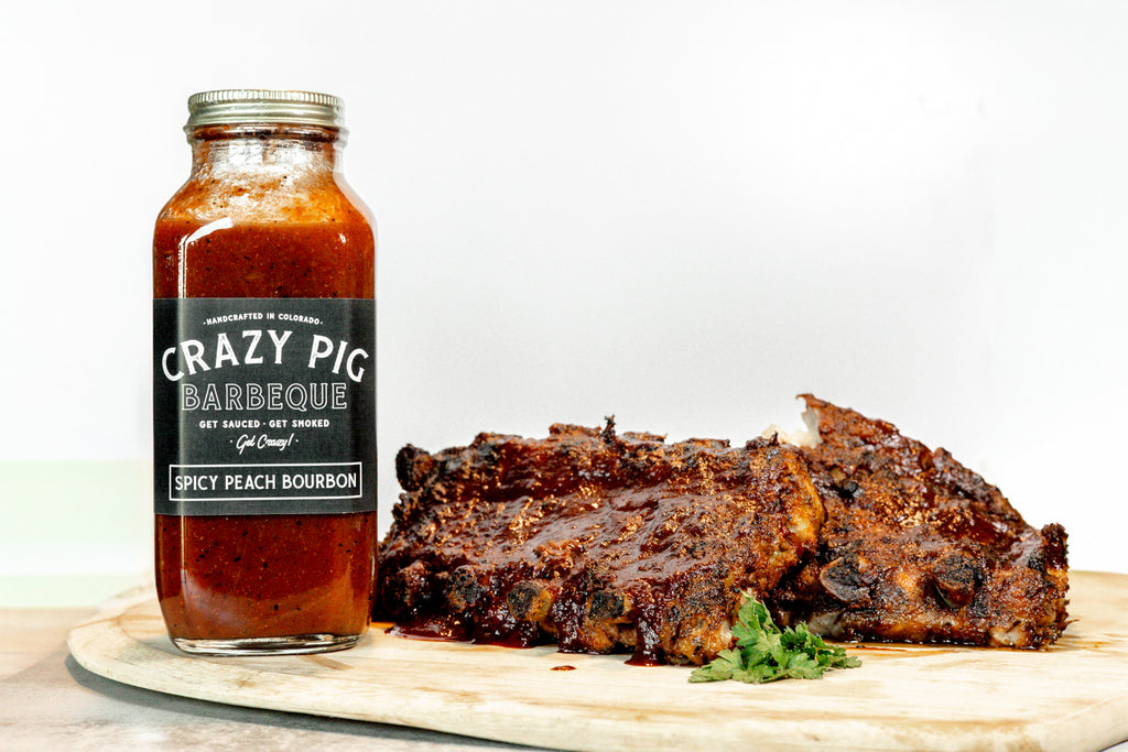 Spicy Peach Bourbon BBQ Sauce
